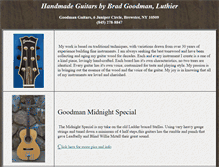 Tablet Screenshot of goodmanguitars.com